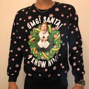 Men’s Elf OMG Santa Graphic Sweatshirt - XXL